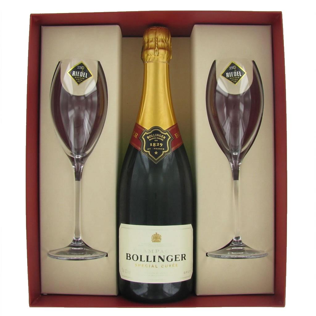 Foto Champagne Bollinger Spécial Cuvée Brut Estuche con 2 Copas de...