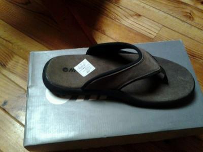 Foto Chancla Piel Hombre Hi-tec Numero 41 Color Chocolate