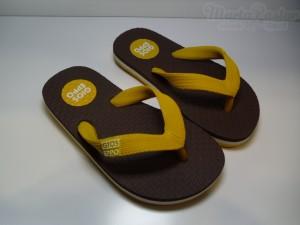 Foto Chanclas dedo amarillo-marrón