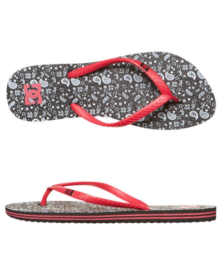 Foto Chancletas De Mujer Spray Graffik De Dc - Black White Pink