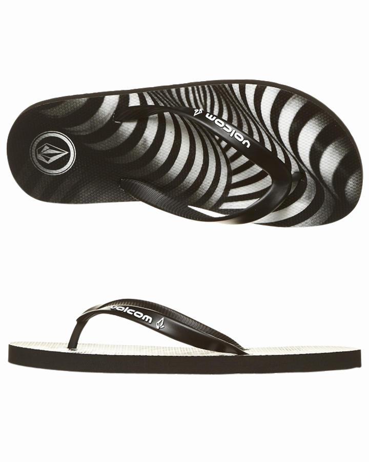 Foto Chancletas Rocker De Volcom - Negro Plateado