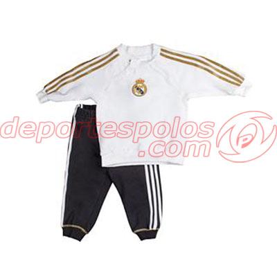 Foto chandal/adidas:real co babyjog 68 blanco/negro
