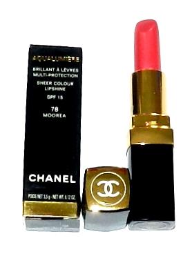 Foto Chanel Aqualumiere Sheer Colour Lipshine 78 Moorea