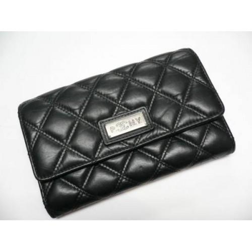 Foto Chanel Black LambSkin Chanel 2 Fold Wallet