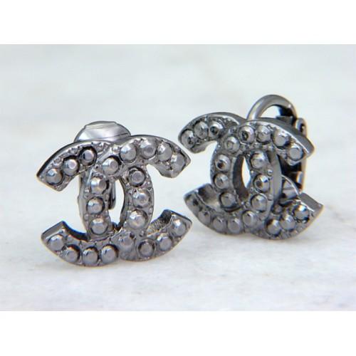 Foto Chanel Design Silver Earrings
