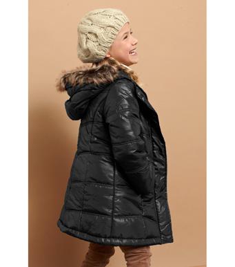 Foto Chaquetón largo con capucha niña
