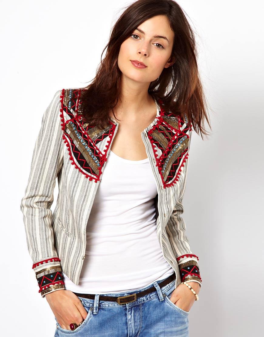 Foto Chaqueta adornada de Pepe Jeans Blanco/gris