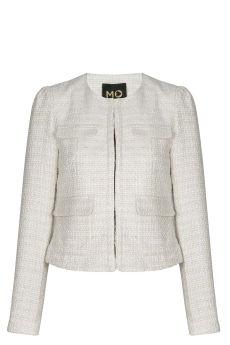 Foto Chaqueta beige con bolsillos