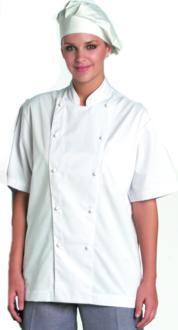 Foto chaqueta de cocina artel blanca m/corta botones cambiables