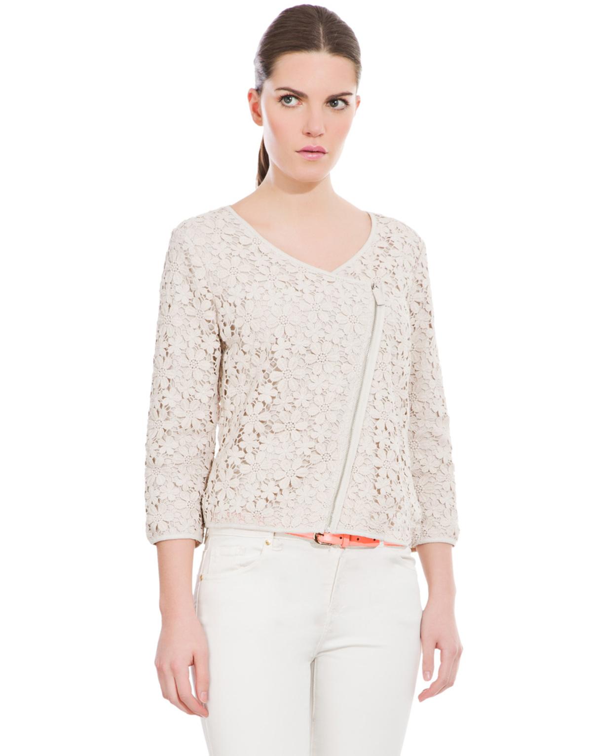 Foto CHAQUETA FLORES CREMALLERA