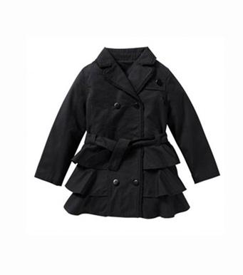 Foto Chaqueta Gabardina con volantes niña