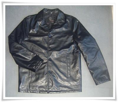 Foto Chaqueta Imitacion Piel Easy Wear Talla L Negro Mens Imitation Leather Jacket