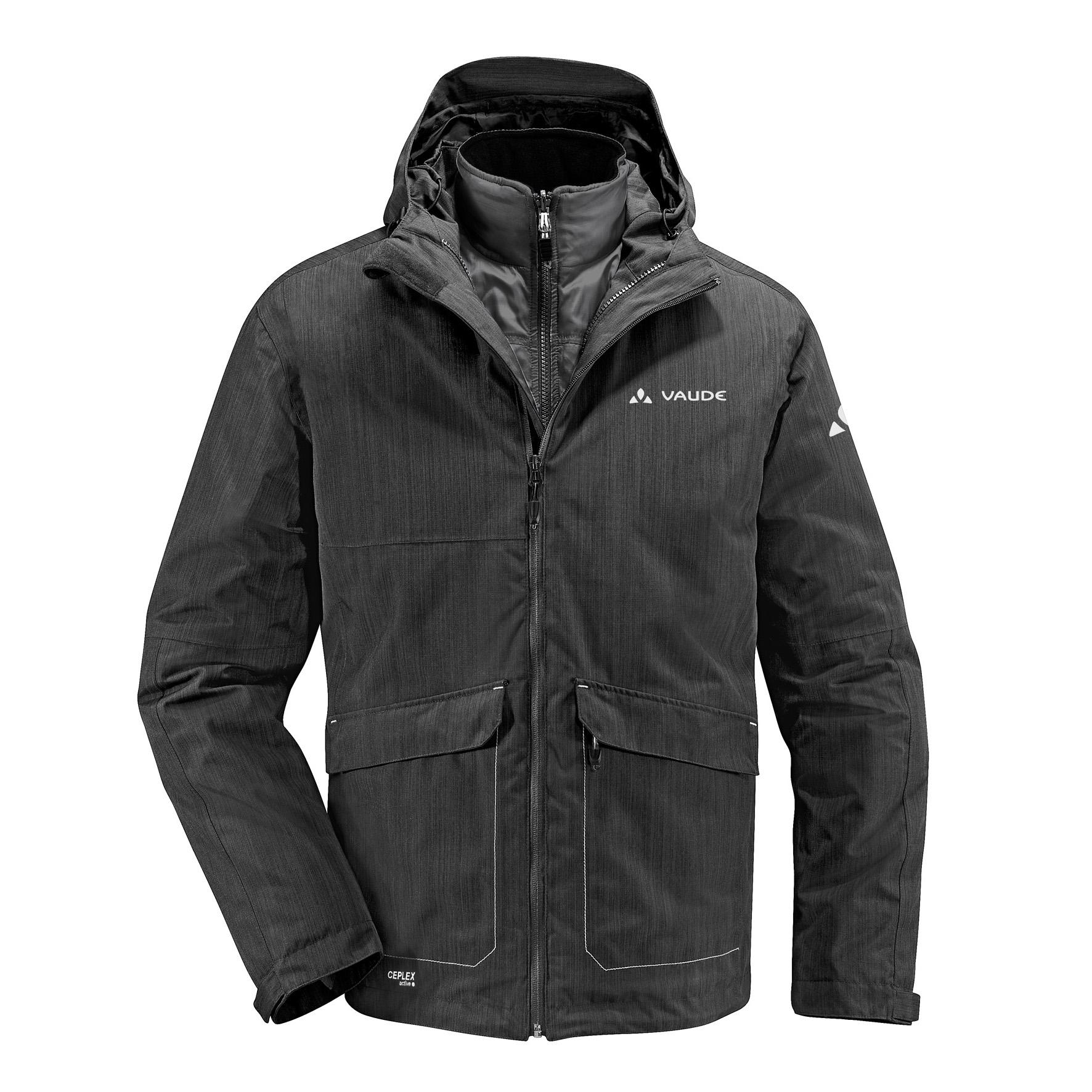 Foto Chaqueta impermeable Vaude Albo 3in1 gris para hombre , l