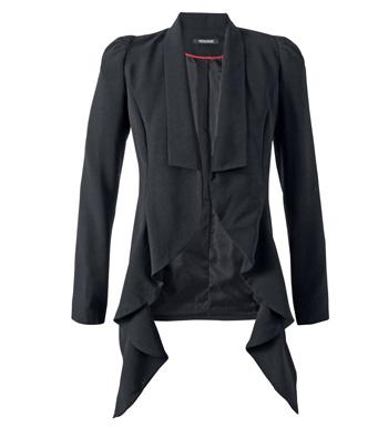 Foto Chaqueta larga de mujer volantes