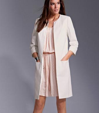 Foto Chaqueta larga QUALITÉ PREMIUM mujer