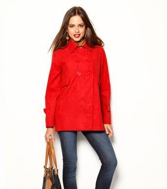 Foto Chaqueta mujer manga larga símil ante