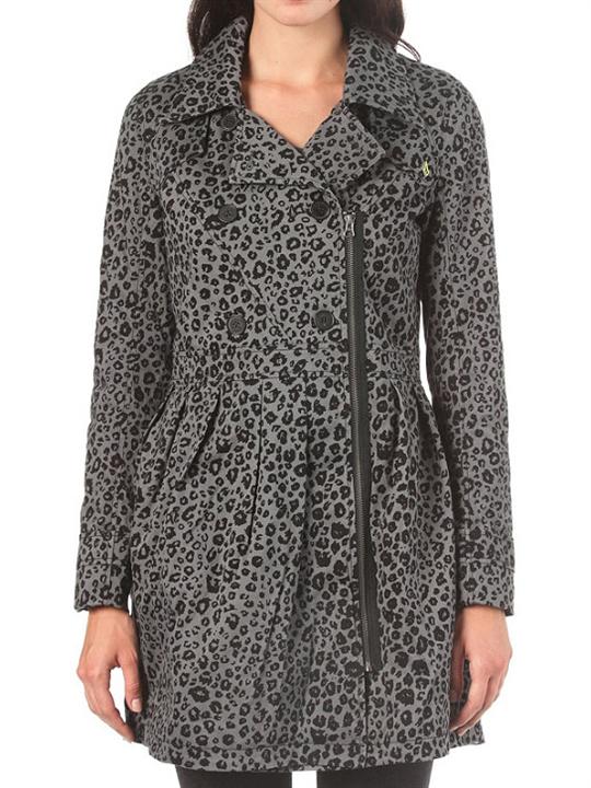 Foto Chaqueta Mujer Volcom Diamond Overdose Trench Negro Combo