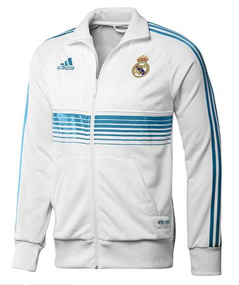 Foto Chaqueta real madrid blanca 2012-2013 oficial adidas