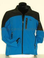 Foto chaqueta soft shell izas legan black royal unisex