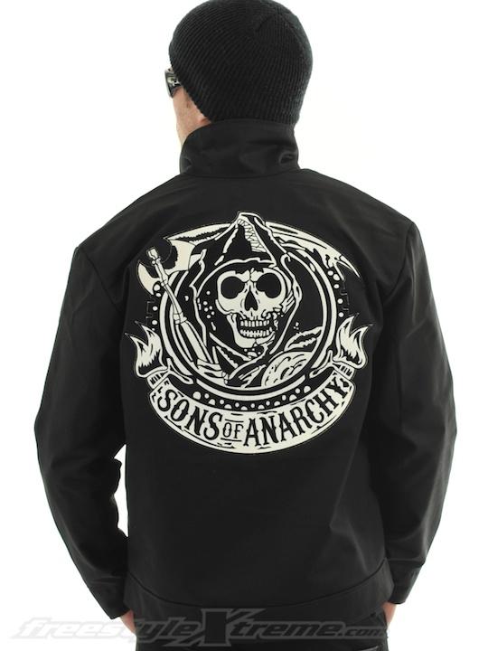 Foto Chaqueta Sons of Anarchy Mechanics Negro-Blanco