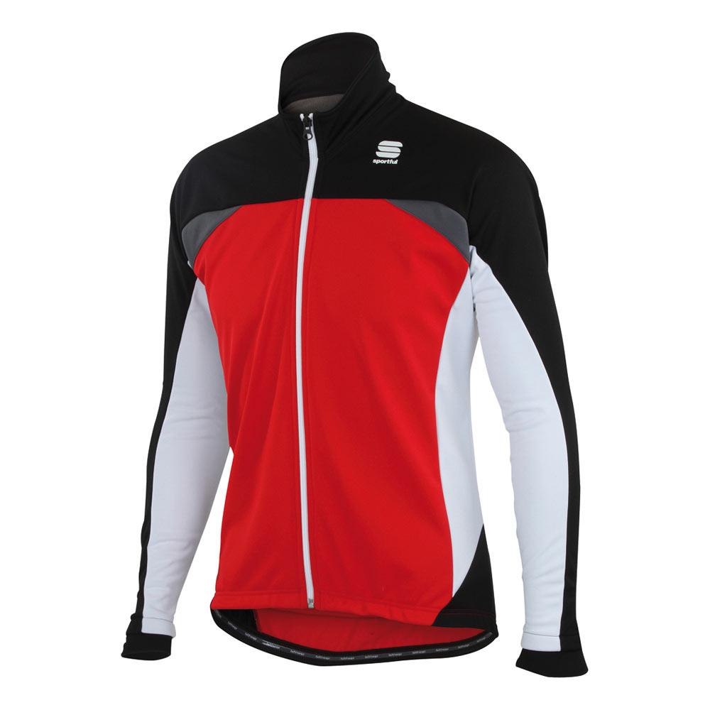 Foto Chaqueta Sportful Cyclone SoftShell Jacket color negro/rojo/blanco