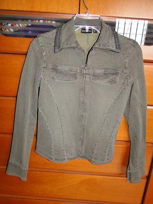 Foto Chaqueta Vaquera De Mango Verde Talla M
