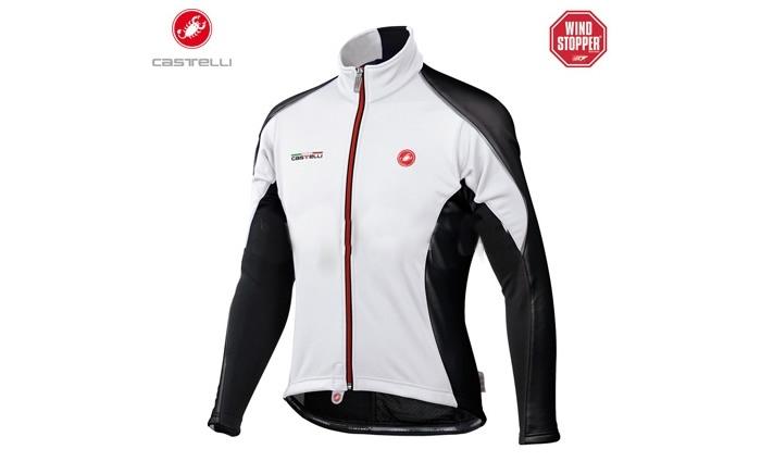 Foto Chaqueta Windstopper Castelli Volo Partial Blanco/Negro