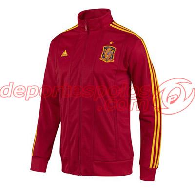 Foto Chaqueta/ADIDAS:FEF TRK TOP S ROJOUNIVE/DORADO