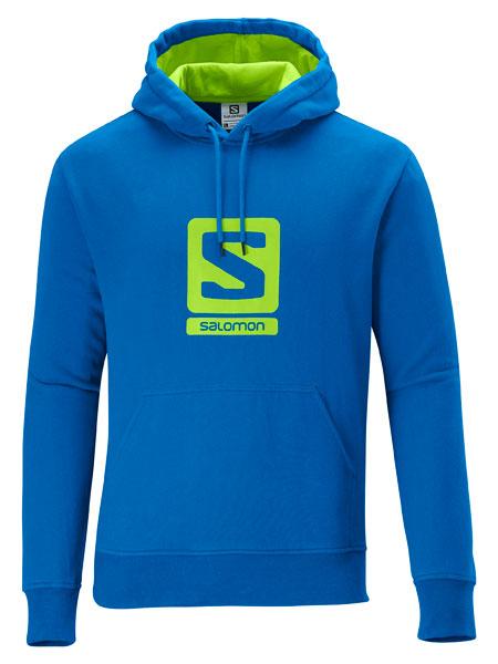 Foto Chaquetas forro polar Salomon Logo Hoodie Union Blue Man