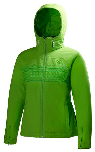 Foto Chaquetas insuladas Helly Hansen Jpn Print Jacket Vibrant Green Woman