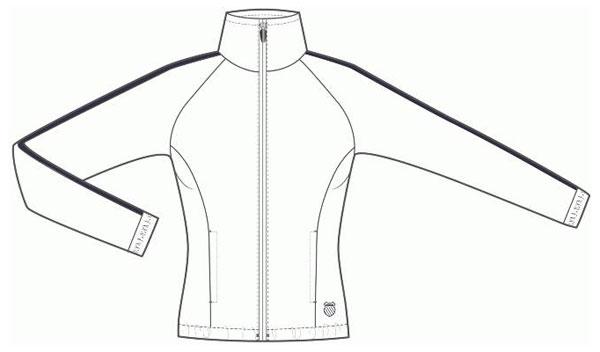 Foto Chaquetas K-swiss Accomplish Jacket V2 Woman White/peacoat