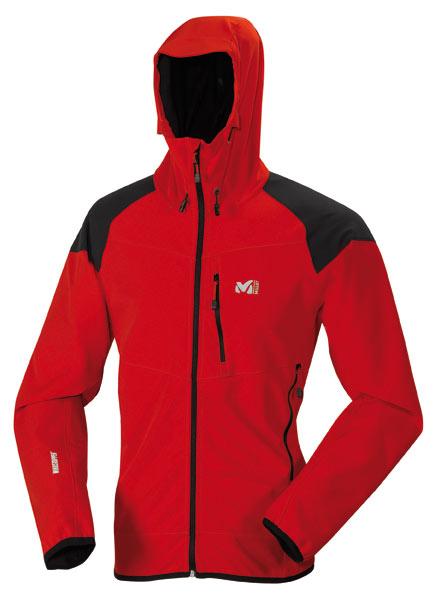Foto Chaquetas soft shell Millet Trilogy Windstopper Hoodie Red