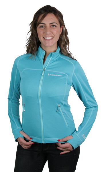 Foto Chaquetas soft shell Peak Performance Move Zip Mel Dk Glacice Woman
