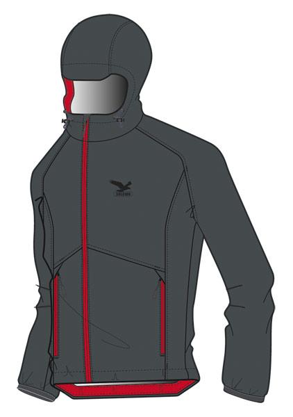 Foto Chaquetas soft shell Salewa Break Camp Ny U Jacket Carbon Man