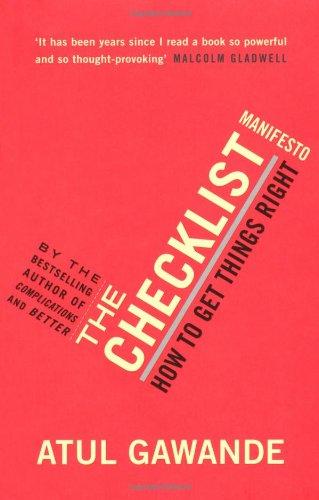 Foto Checklist Manifesto: How to Get Things Right