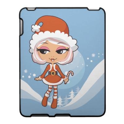 Foto Chica de Papá Noel Ipad Carcasas