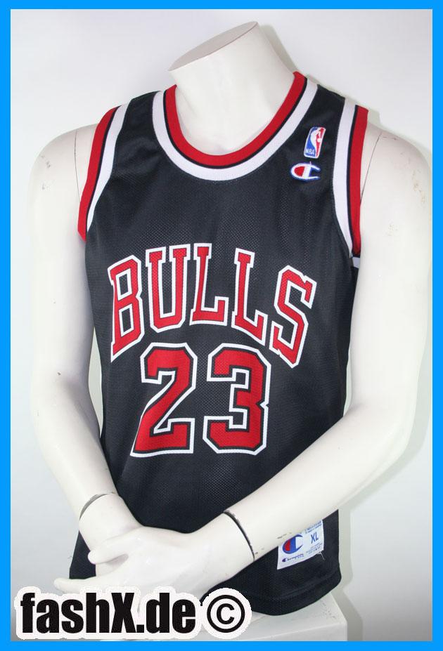 Foto Chicago Bulls 23 Michael Jordan camiseta Champion XL negro