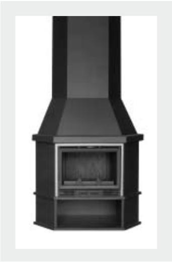 Foto Chimenea de leña metálica Dalí de Salgueda