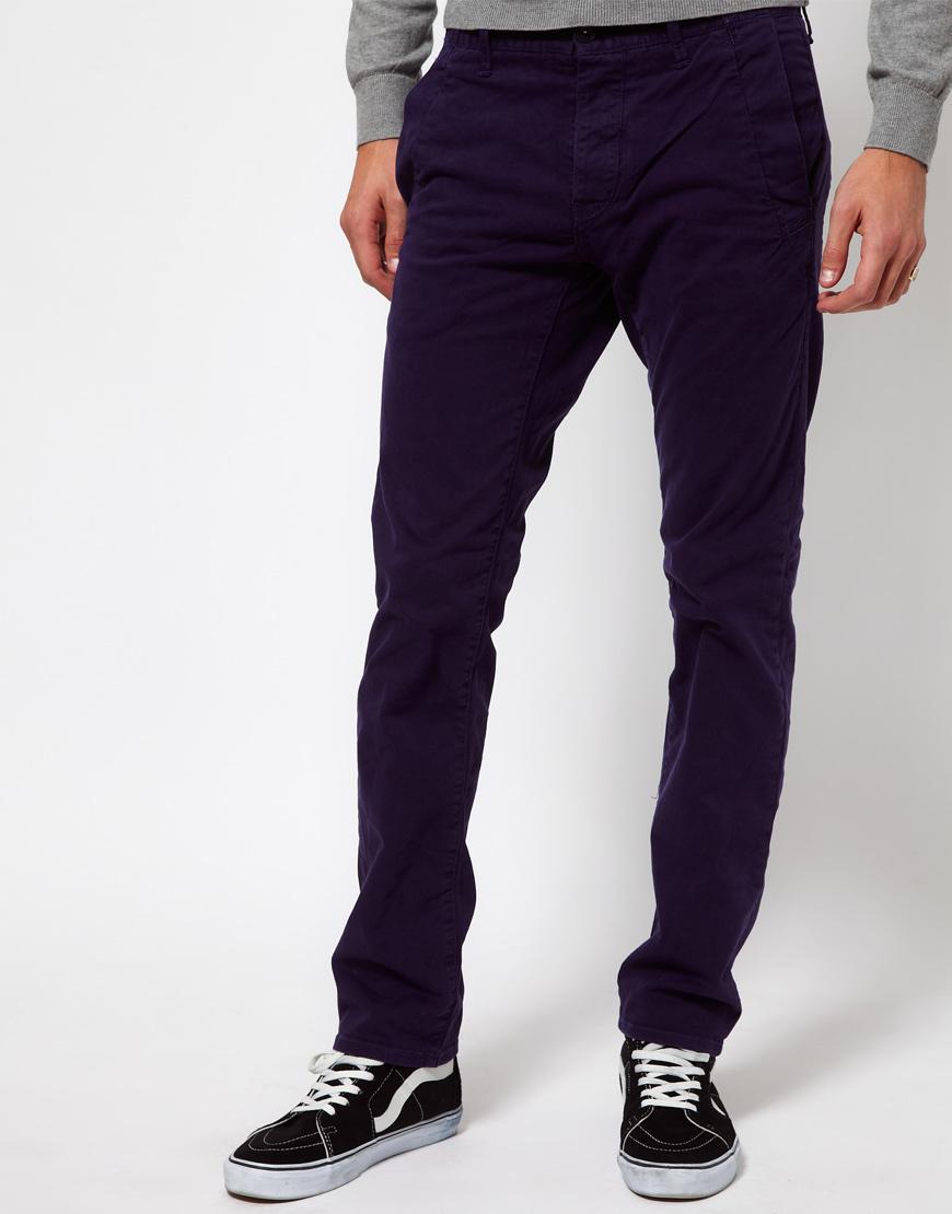 Foto Chinos de corte slim de G Star Azul
