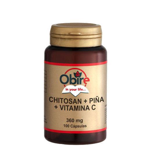Foto Chitosan + Piña + Vitamina C. 100 Capsulas - Obire