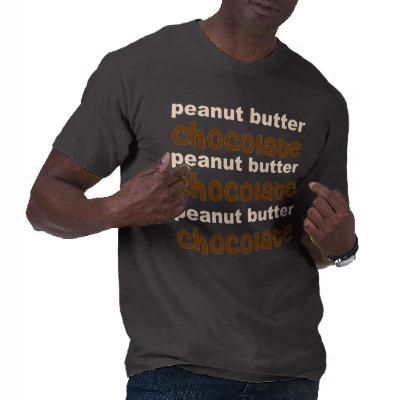 Foto Chocolate de la mantequilla de cacahuete n Camiseta