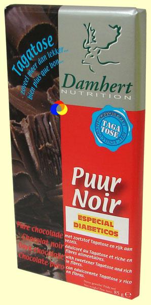 Foto Chocolate negro - Especial diabéticos - Damhert - 85 gramos