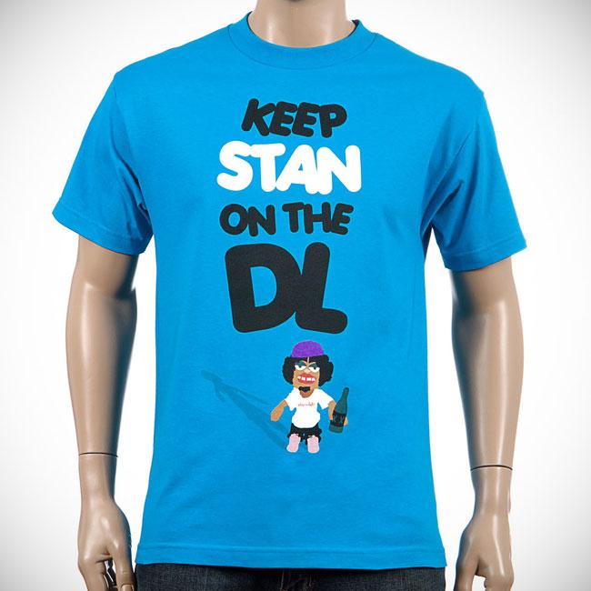 Foto Chocolate Stan On The Dl Tee Turquoise Blue