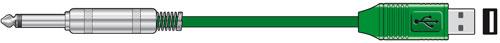Foto Chord 6.3Mm Jack To Usb Lead