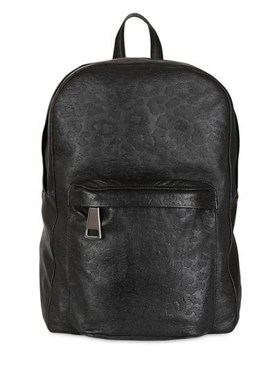 Foto christopher kane mochila tipo backpack de piel grabado leopardo