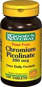 Foto chromium picolinate - picolinato cromo 200 mcg 100 comprimidos
