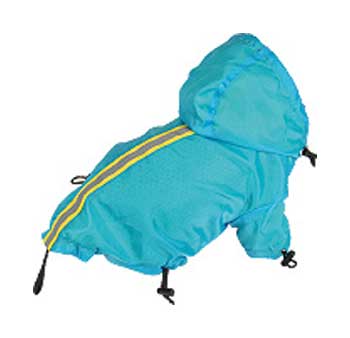 Foto Chubasquero Celeste Para Perros Reflectante talla 70cm