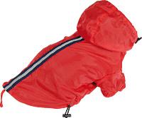 Foto Chubasquero Rojo Para Perros Reflectante