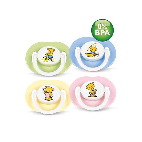 Foto Chupetes Decorados Silicona 6-18m Avent 2 uds