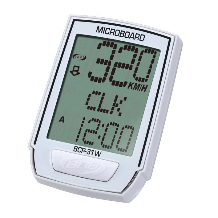 Foto Ciclocomputadora BBB MicroBoard 8-F blanco BCP-31W